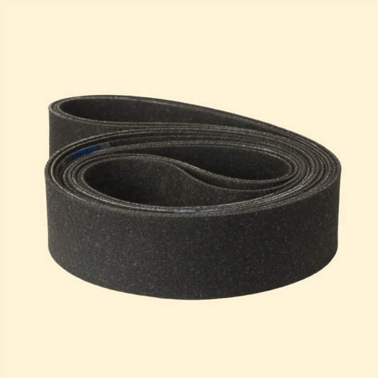 1 x 30 inch Black Felt Sanding Polishing Belt Mirror Finish